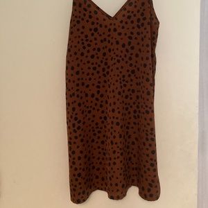 Animal print casual dress